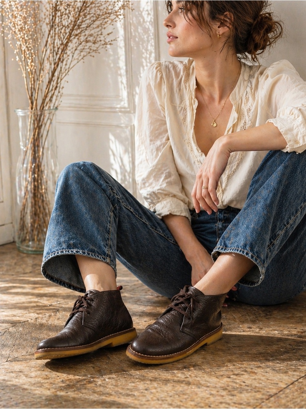 Bally made in Switzerland ankle boots chukka brown pebbles leather women’s 7